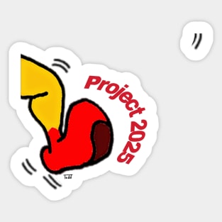 Kick Project 2025 To The Curb - Double-sided Sticker